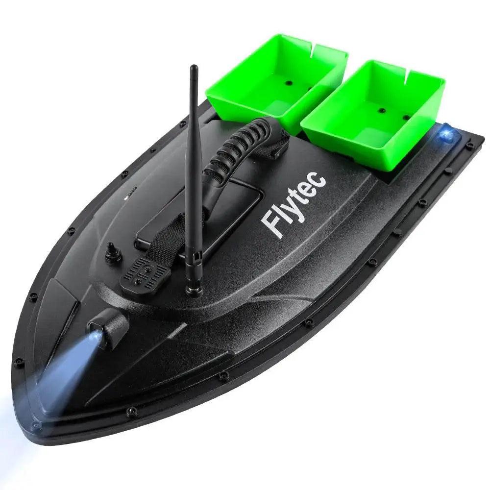  RC Remote Control Flytec Fishing Bait Boat with Dual Motors and Fish Finder - 1.5KG Load Capacity and LED Light -  ToylandEU™