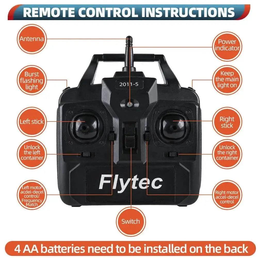 RC Remote Control Flytec Fishing Bait Boat with Dual Motors and Fish Finder - 1.5KG Load Capacity and LED Light -  ToylandEU™