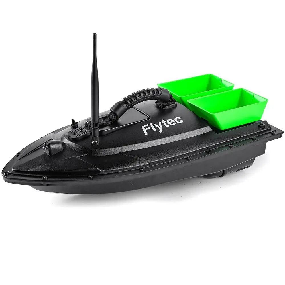  RC Remote Control Flytec Fishing Bait Boat with Dual Motors and Fish Finder - 1.5KG Load Capacity and LED Light -  ToylandEU™