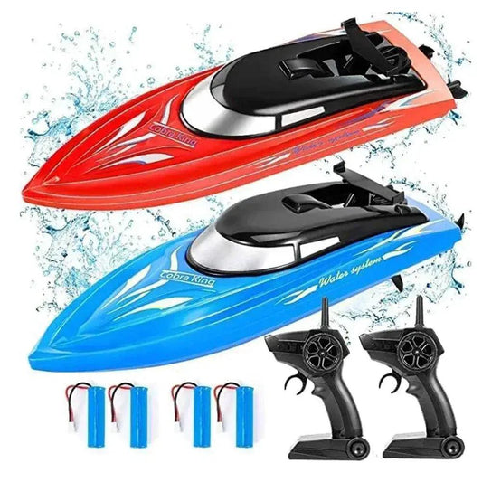  RC Boat Remote Control High Speed 25 KmH Kids Two Pack -  ToylandEU™