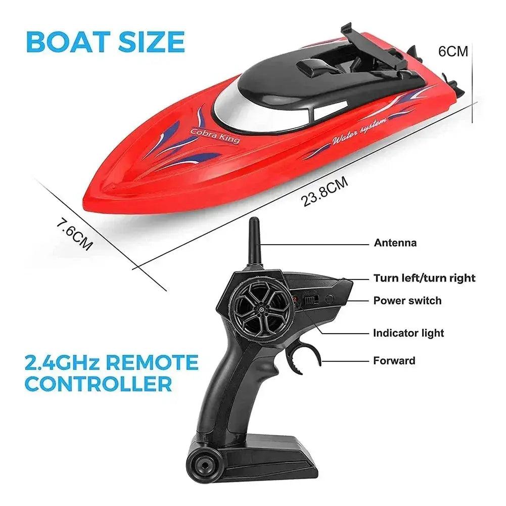  RC Boat Remote Control High Speed 25 KmH Kids Two Pack -  ToylandEU™