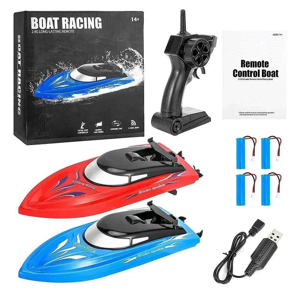 RC Boat Remote Control High Speed 25 KmH Kids Two Pack -  ToylandEU™
