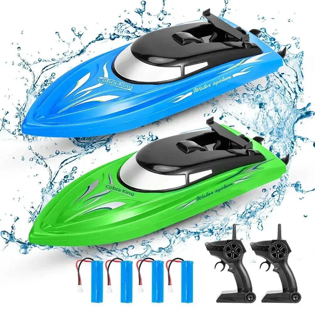  RC Boat Remote Control High Speed 25 KmH Kids Two Pack -  ToylandEU™