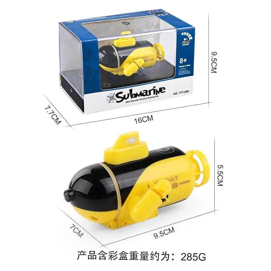  RC Remote Control Mini Submarine - Waterproof Electric Racing Boat for Kids, Dual Motor, 10km/h Speed -  ToylandEU™