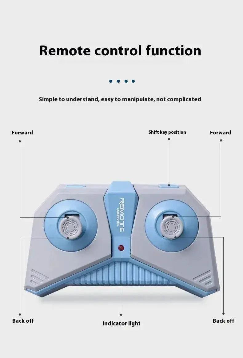  RC Remote Control Swimming Shark Boat Toy with LED Lights - Waterproof Model for Boys' Birthday Gifts -  ToylandEU™