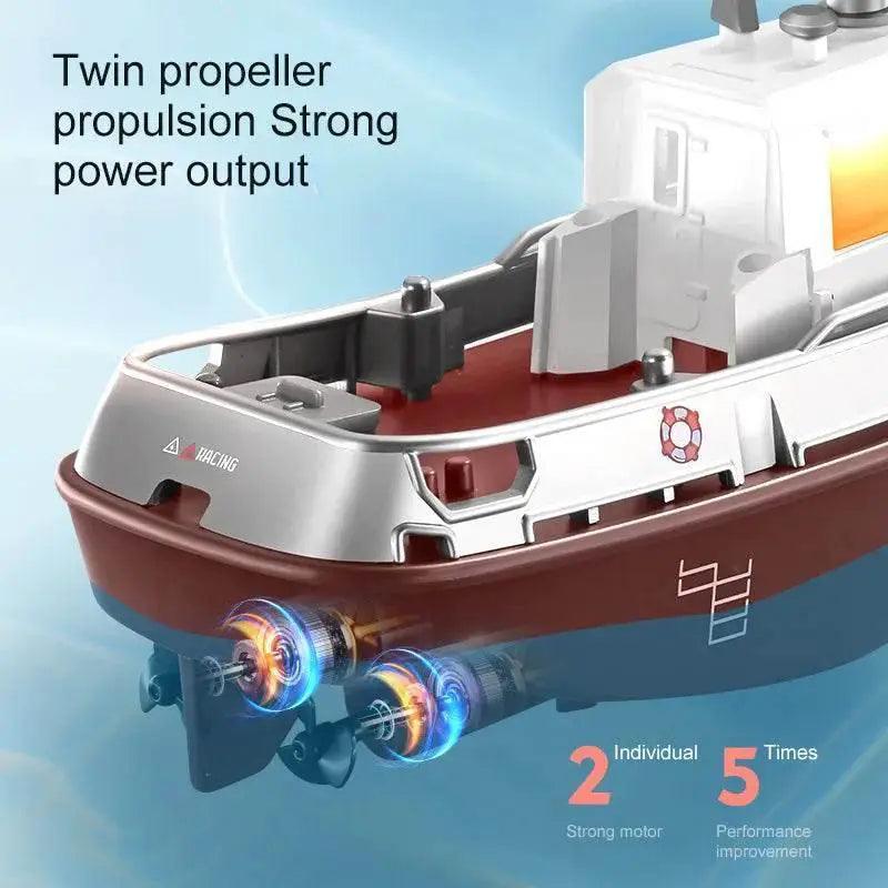  RC Remote-Controlled Electric Mini Boat for Kids – Rechargeable Water Toy Gift for Boys, Perfect for Christmas Surprises -  ToylandEU™