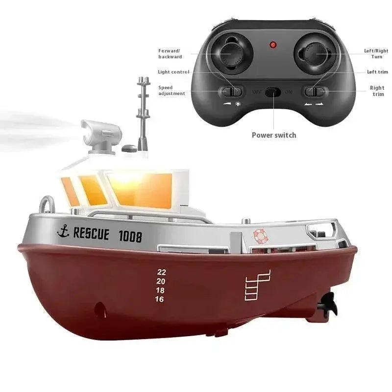  RC Remote-Controlled Electric Mini Boat for Kids – Rechargeable Water Toy Gift for Boys, Perfect for Christmas Surprises -  ToylandEU™