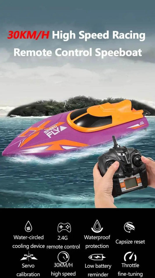  RC TKKJ H110 4CH 2.4GHz Remote Control Racing Boat with Screen Display and 180° Flip - Electric Toy Gift for Kids -  ToylandEU™