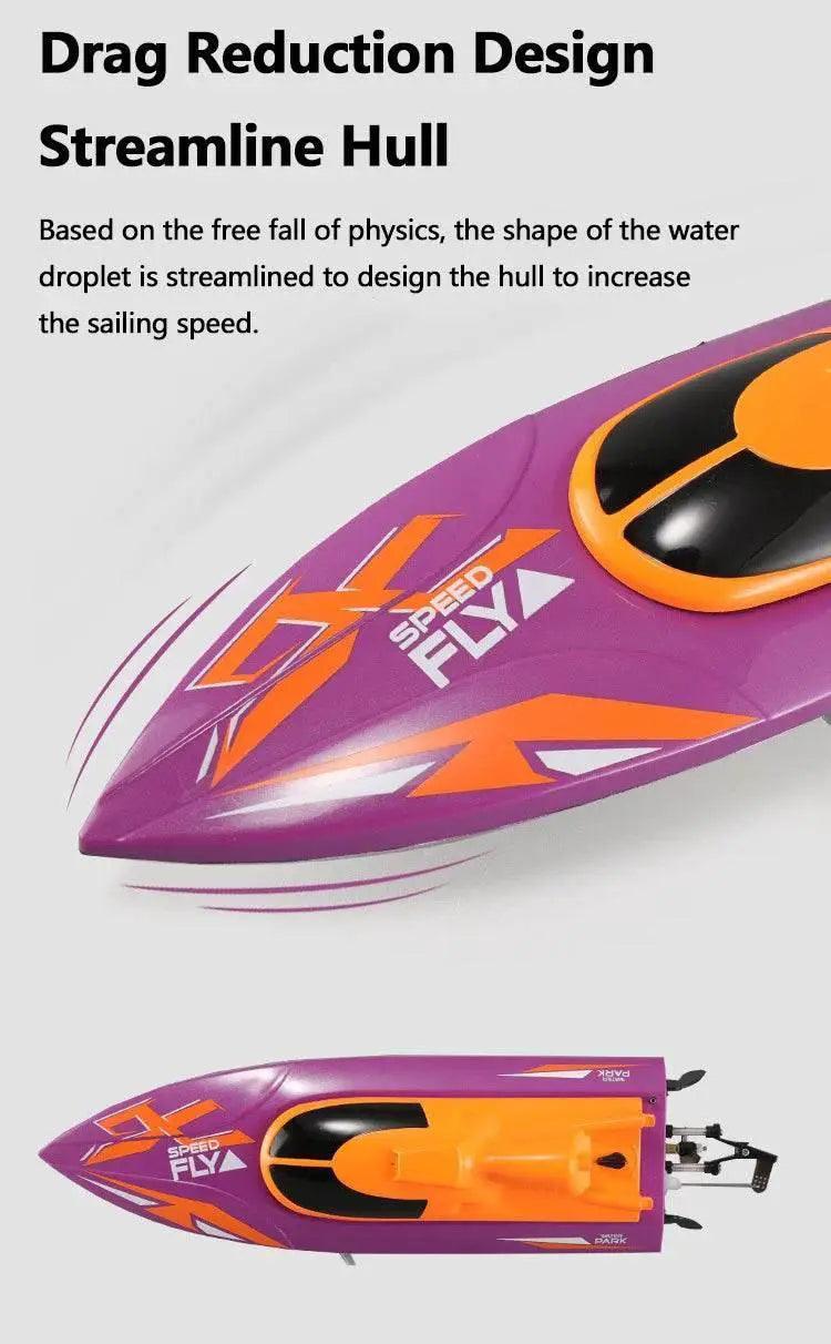  RC TKKJ H110 4CH 2.4GHz Remote Control Racing Boat with Screen Display and 180° Flip - Electric Toy Gift for Kids -  ToylandEU™