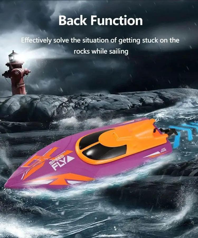  RC TKKJ H110 4CH 2.4GHz Remote Control Racing Boat with Screen Display and 180° Flip - Electric Toy Gift for Kids -  ToylandEU™