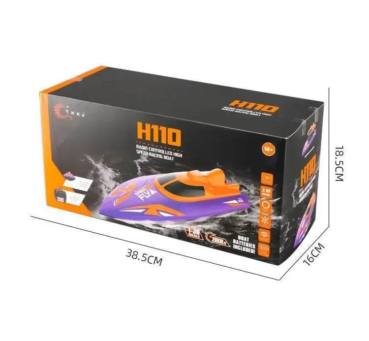  RC TKKJ H110 4CH 2.4GHz Remote Control Racing Boat with Screen Display and 180° Flip - Electric Toy Gift for Kids -  ToylandEU™