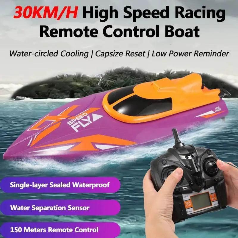  RC TKKJ H110 4CH 2.4GHz Remote Control Racing Boat with Screen Display and 180° Flip - Electric Toy Gift for Kids -  ToylandEU™