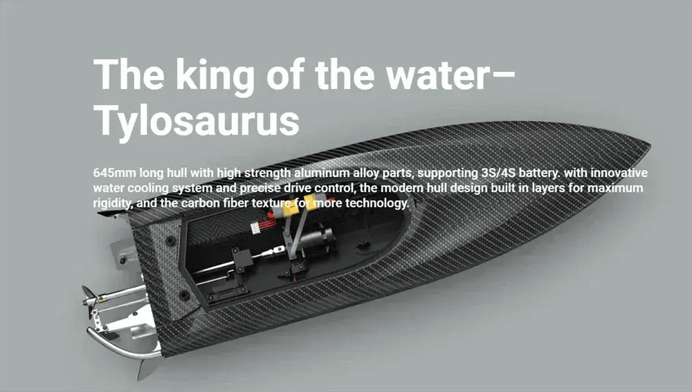  RC UDIRC UDI022 2.4G 4CH High-Speed Brushless RC Boat with LED Lights and Reverse Water Cooling System -  ToylandEU™