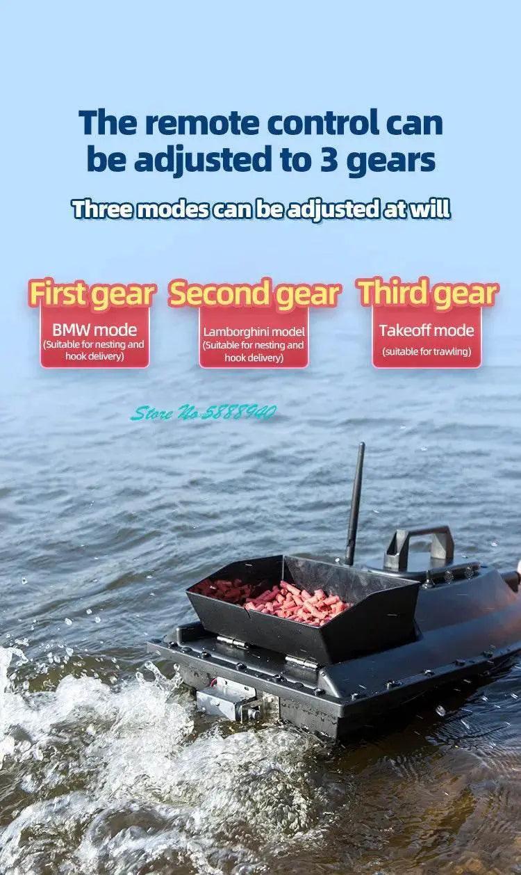  RC Upgraded 600M GPS Remote Control Fishing Bait Boat with Auto Return & Solenoid Valve - 55CM, 2.5KG -  ToylandEU™