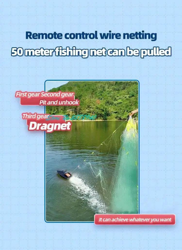  RC Upgraded 600M GPS Remote Control Fishing Bait Boat with Auto Return & Solenoid Valve - 55CM, 2.5KG -  ToylandEU™