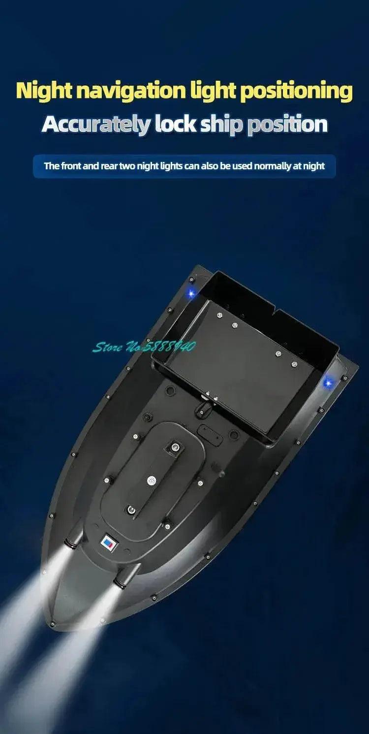  RC Upgraded 600M GPS Remote Control Fishing Bait Boat with Auto Return & Solenoid Valve - 55CM, 2.5KG -  ToylandEU™