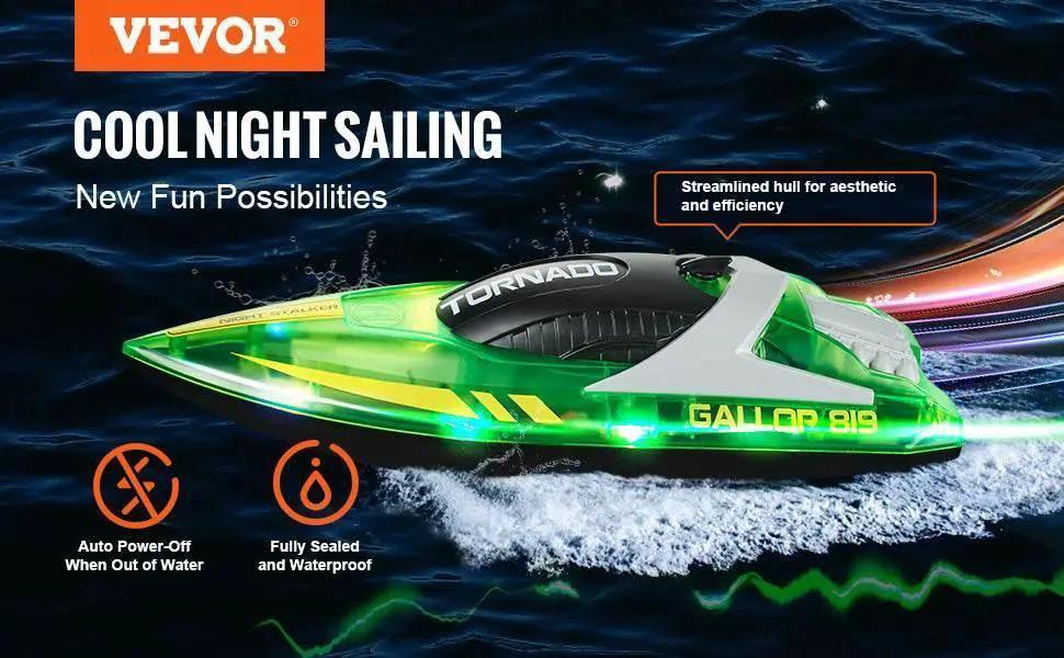  RC VEVOR HJ819 High-Speed Remote Control Racing Boat - Waterproof Electric RC Toy for Boys 14+ -  ToylandEU™