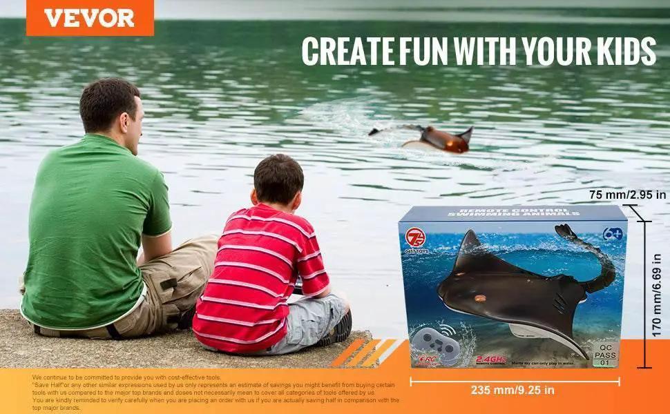  RC VEVOR Manta Ray RC Boat - 2.4G Remote Control Water Simulation Toy for Kids, Perfect Birthday Gift! -  ToylandEU™