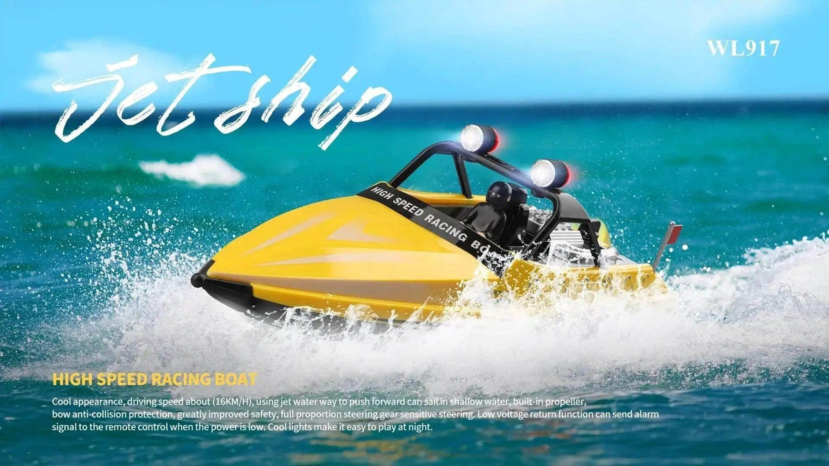  RC WL917 High-Speed RC Boat - 2.4G Electric Waterproof Remote Control Speedboat for Boys -  ToylandEU™