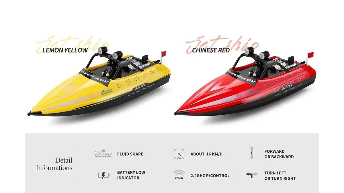  RC WL917 High-Speed RC Boat - 2.4G Electric Waterproof Remote Control Speedboat for Boys -  ToylandEU™