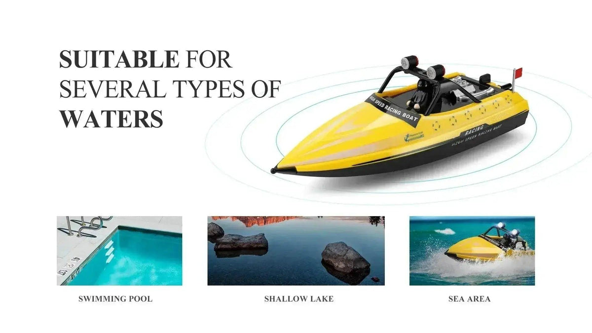  RC WL917 High-Speed RC Boat - 2.4G Electric Waterproof Remote Control Speedboat for Boys -  ToylandEU™