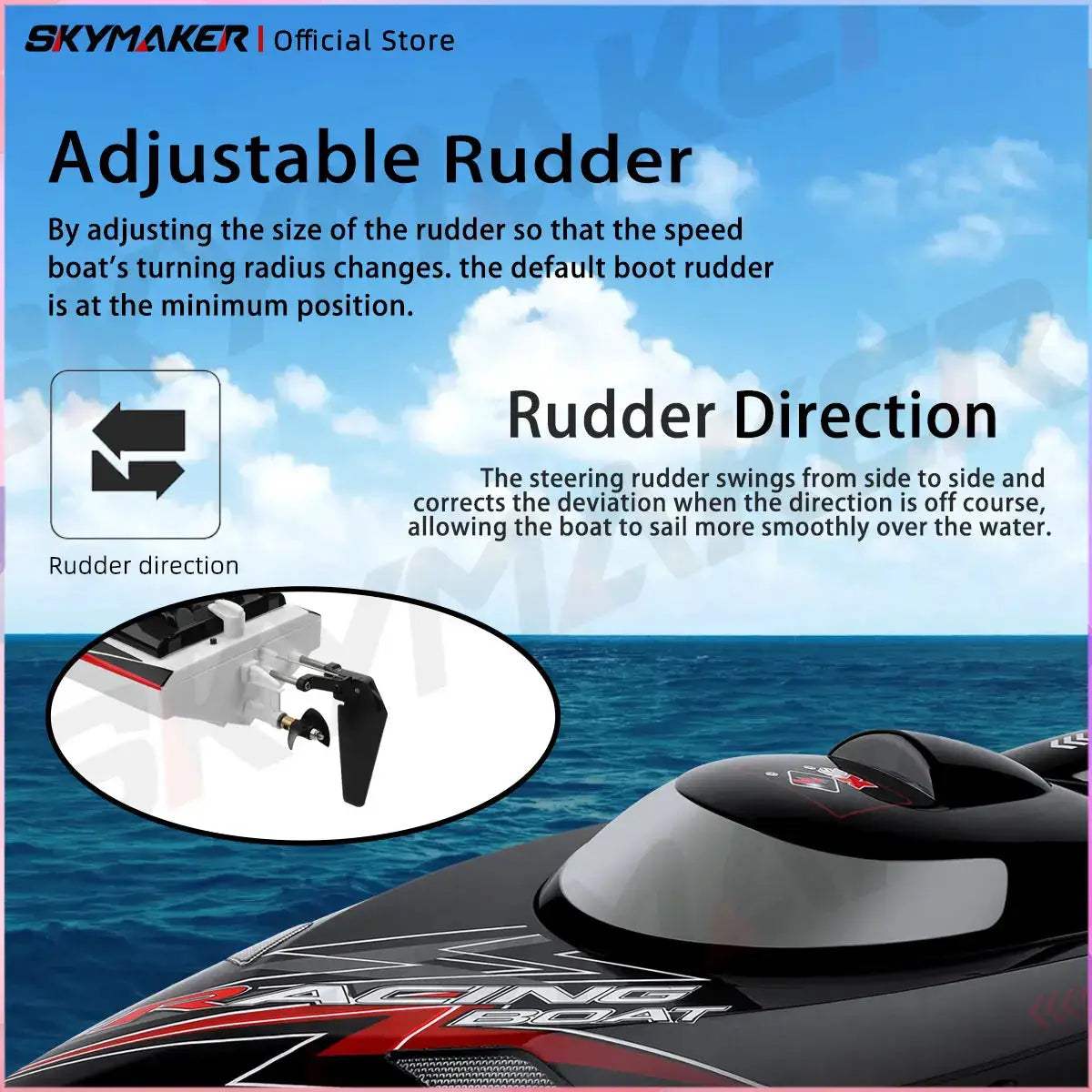 RC Boat With High Speed Remote Control Low Battery Alarm - ToylandEU