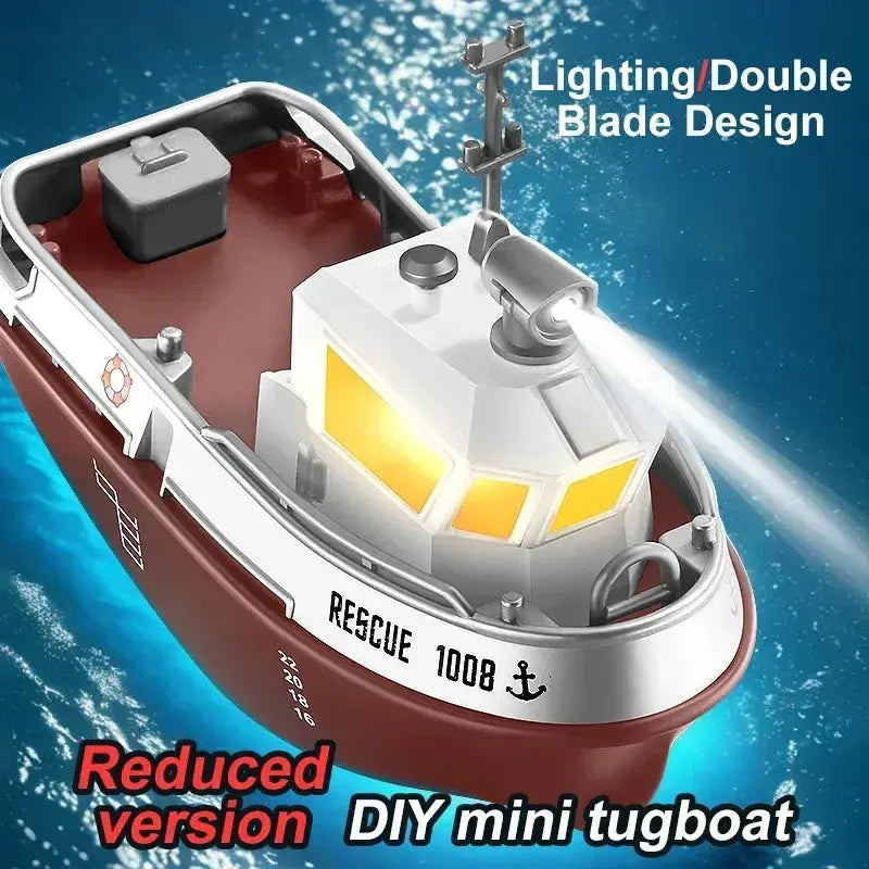 RC Boat With Lights And Long Range Remote Control System - ToylandEU