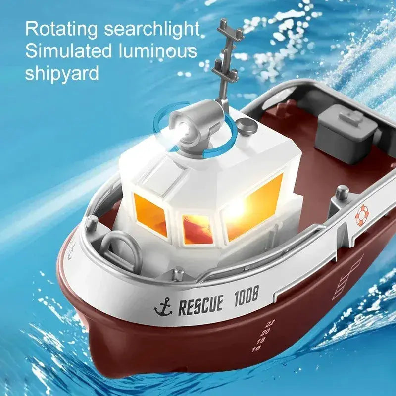 RC Boat With Lights And Long Range Remote Control System - ToylandEU