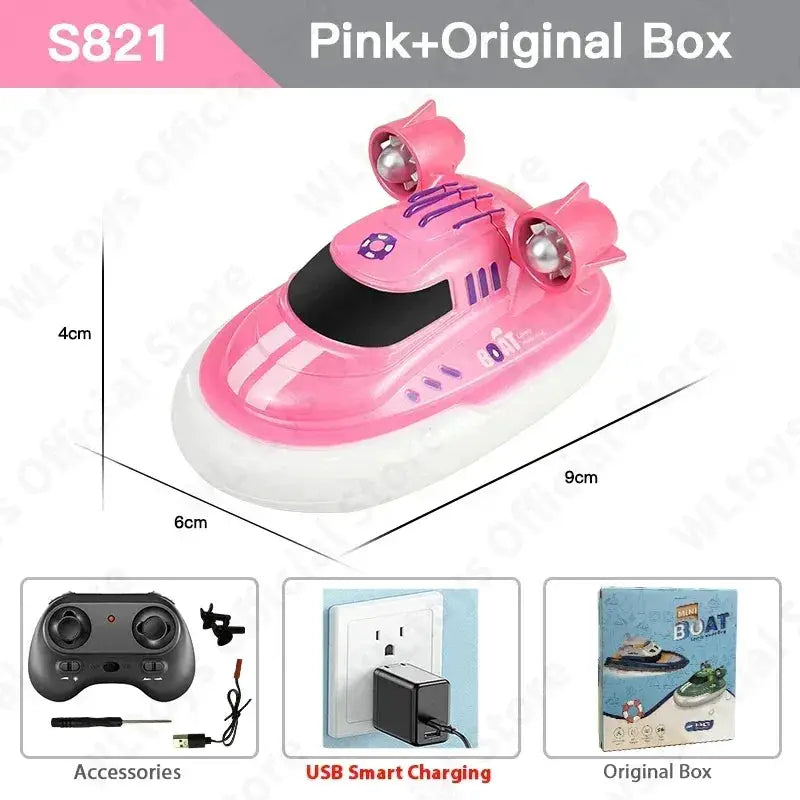 RC Boat With Lights And Long Range Remote Control System - ToylandEU