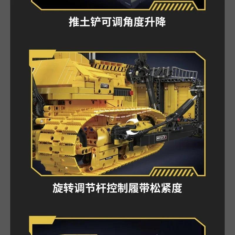 RC Bulldozer Building Block Set | Remote | Toylandeu™