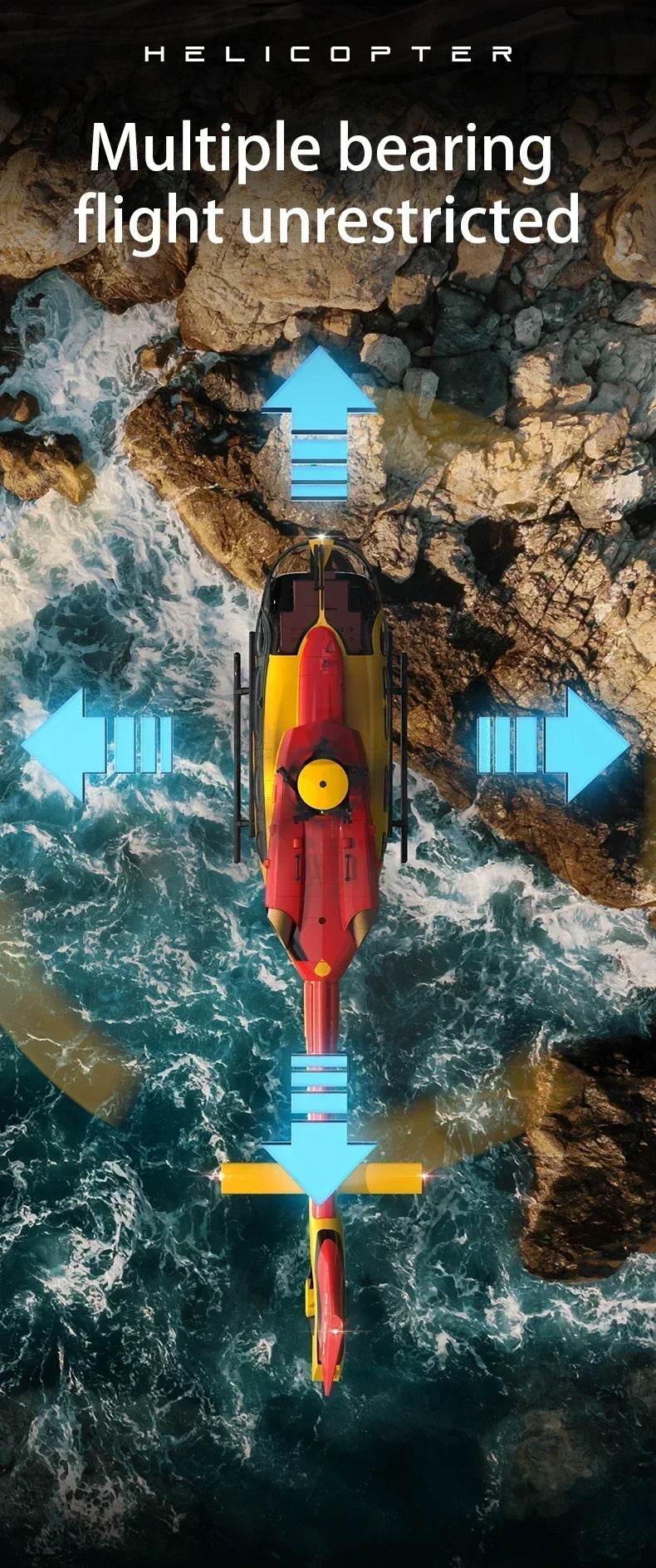 RC C190 Brushless Motor RC Helicopter with Fixed Altitude and Optical Flow - Electric Model for Kids - Perfect Outdoor Toy Gift - ToylandEU