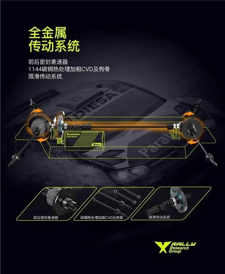  Leyla 1/12 Scale Brushless 4WD RC Car Off Road Rally -  ToylandEU™
