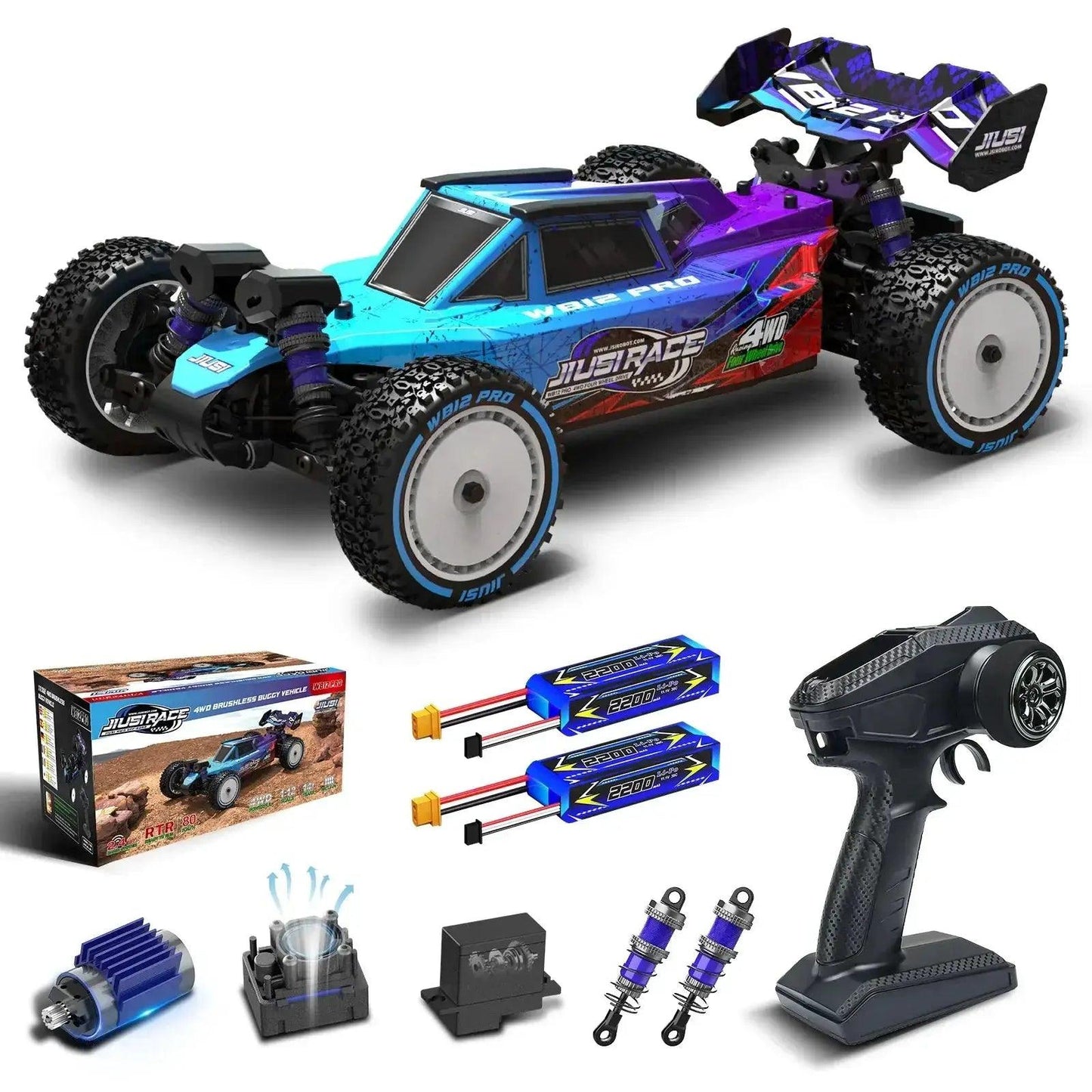  WB12 PRO 1/12 Brushless 4WD RC Car High Performance -  ToylandEU™