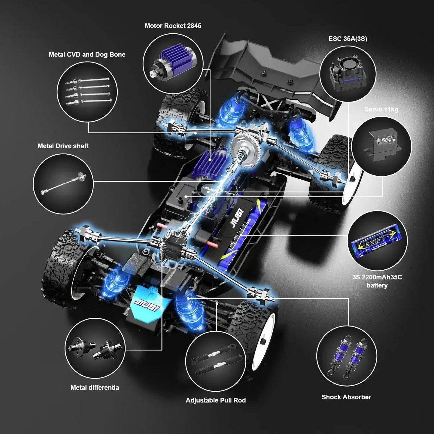  WB12 PRO 1/12 Brushless 4WD RC Car High Performance -  ToylandEU™