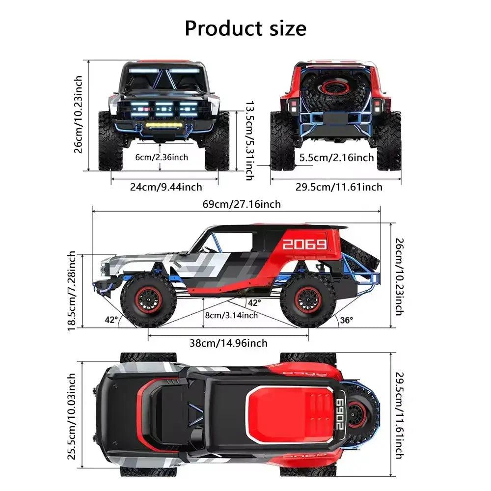  1/8 Scale RC Car With Brushless Power 4WD Offroad RTR -  ToylandEU™
