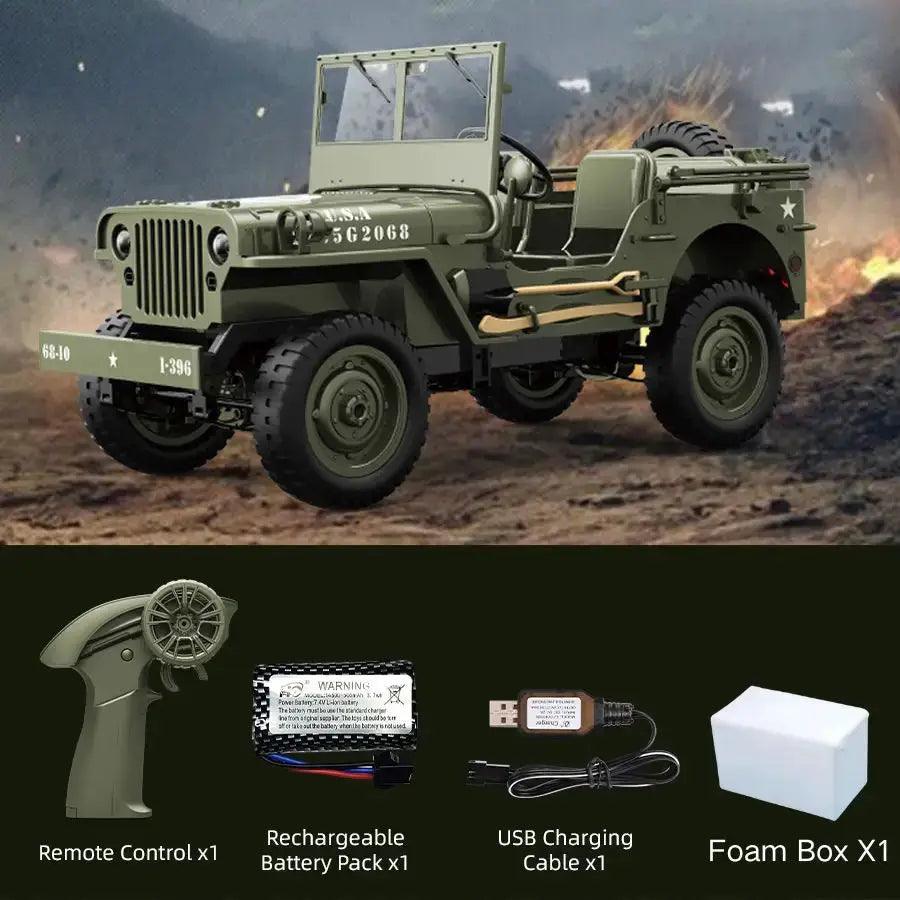  RC Car 4WD Crawler Jeep Willys Scale Off Road Vehicle -  ToylandEU™
