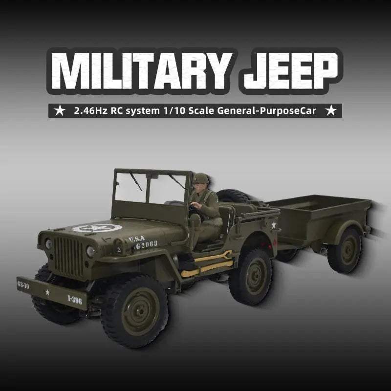  RC Car 4WD Crawler Jeep Willys Scale Off Road Vehicle -  ToylandEU™