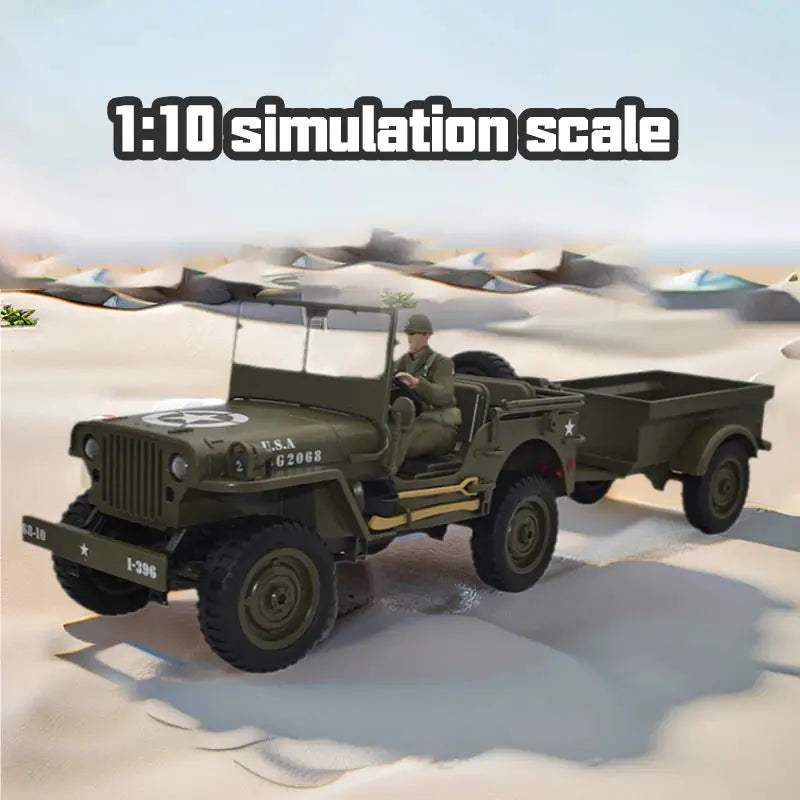  RC Car 4WD Crawler Jeep Willys Scale Off Road Vehicle -  ToylandEU™