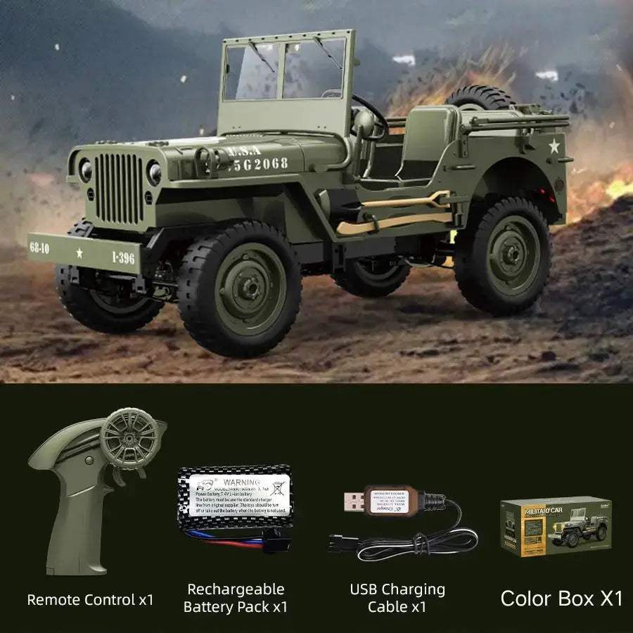  RC Car 4WD Crawler Jeep Willys Scale Off Road Vehicle -  ToylandEU™