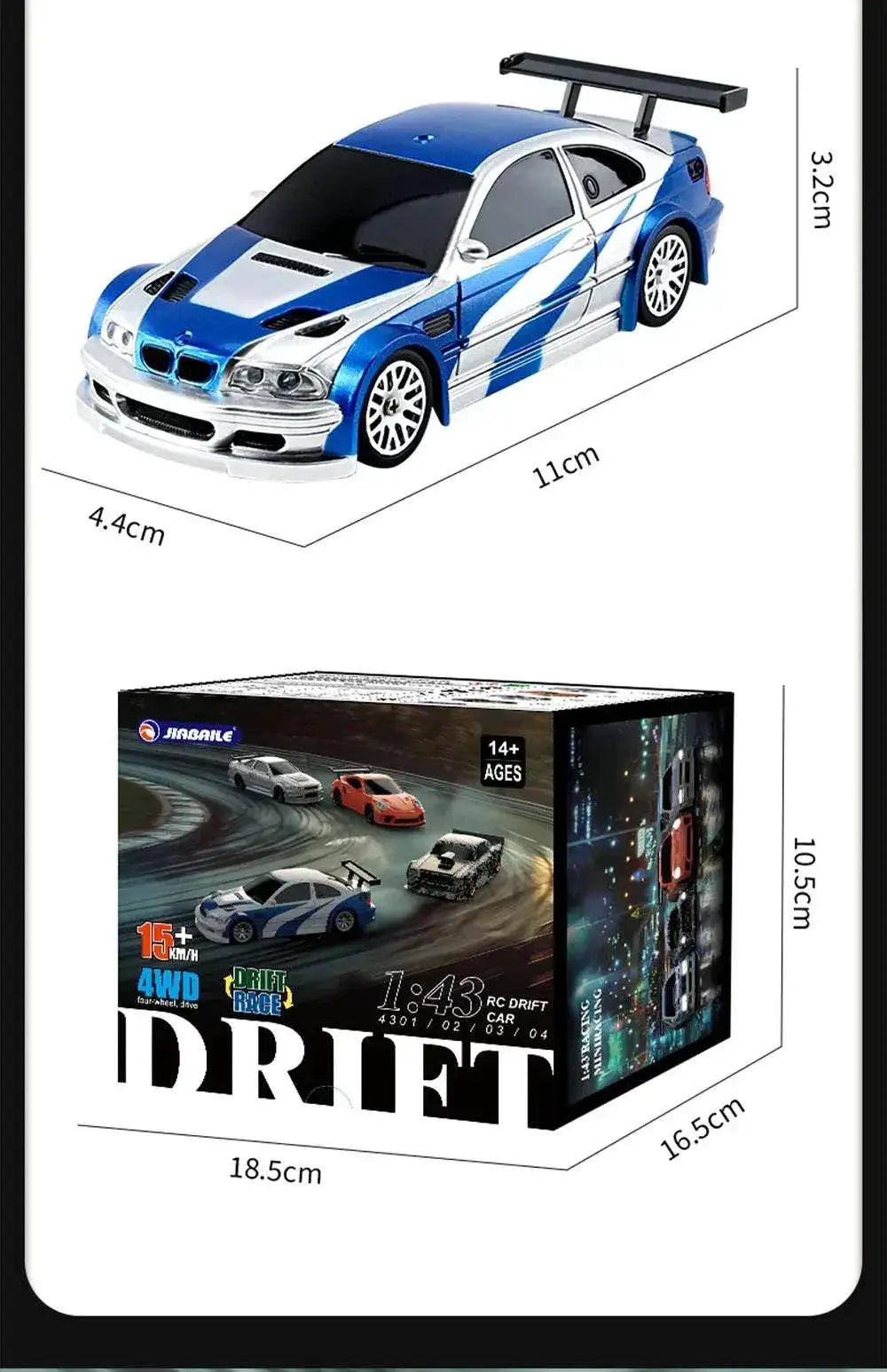  RC 4WD Mini GTR Racing RC Car - 2.4G Remote Control Drift Vehicle for Boys, Perfect Gift for Ages 14+ -  ToylandEU™