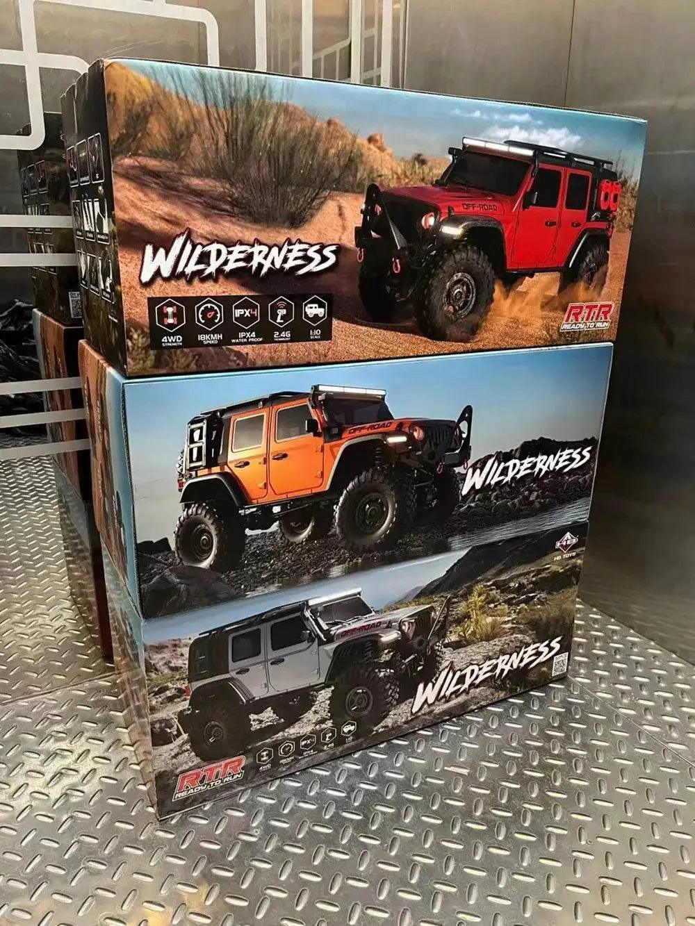  RC 4WD Remote Control Rock Crawler - 1/10 Scale Off-Road RC Climbing Car with Proportional Control and LED Lights -  ToylandEU™