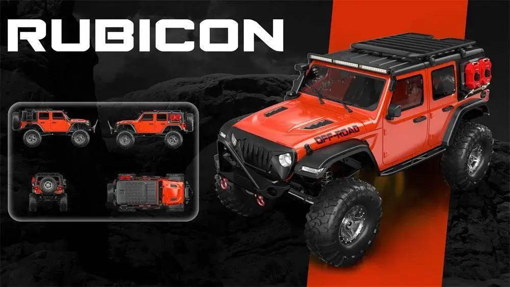  RC 4WD Remote Control Rock Crawler - 1/10 Scale Off-Road RC Climbing Car with Proportional Control and LED Lights -  ToylandEU™