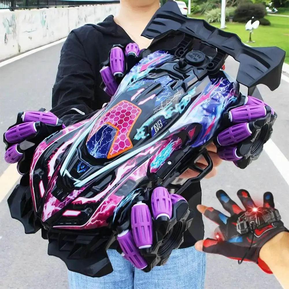  RC 4WD Remote Control Stunt Car with Gesture Control, LED Lights, and Music - 2.4G Drift Racing Toy for Kids -  ToylandEU™