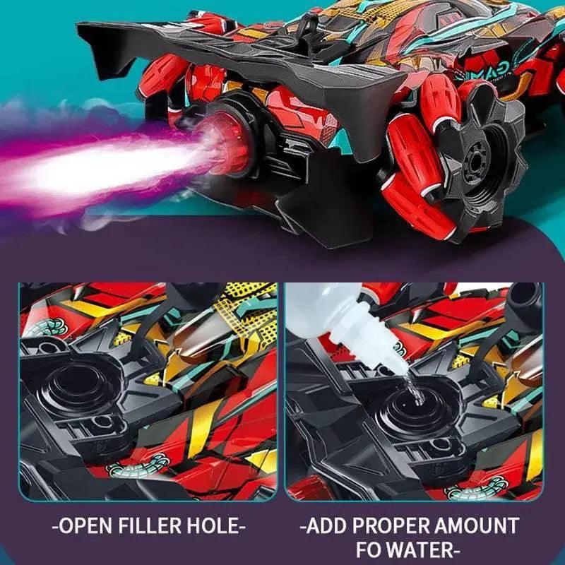  RC 4WD Remote Control Stunt Car with Gesture Control, LED Lights, and Music - 2.4G Drift Racing Toy for Kids -  ToylandEU™