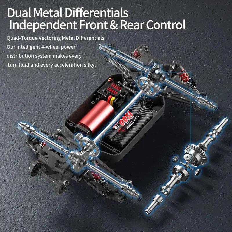  High Speed 4x4 RC Car With Brushless Motor LED Lights -  ToylandEU™