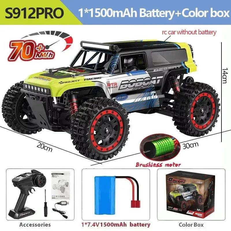  High Speed 4x4 RC Car With Brushless Motor LED Lights -  ToylandEU™