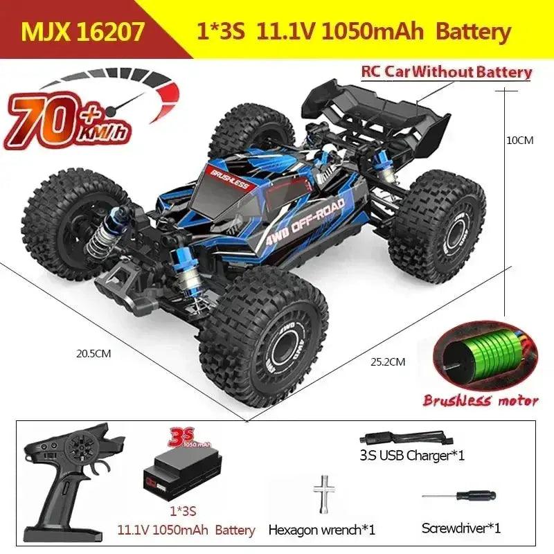  Brushless 70KMH OneSixteenth Scale RC Car 4WD Off Road -  ToylandEU™