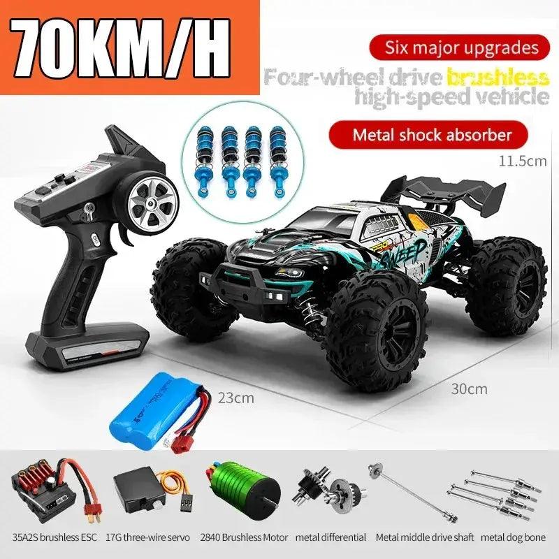 RC Car Off Road 4x4 Brushless High Speed Monster 70KMH -  ToylandEU™