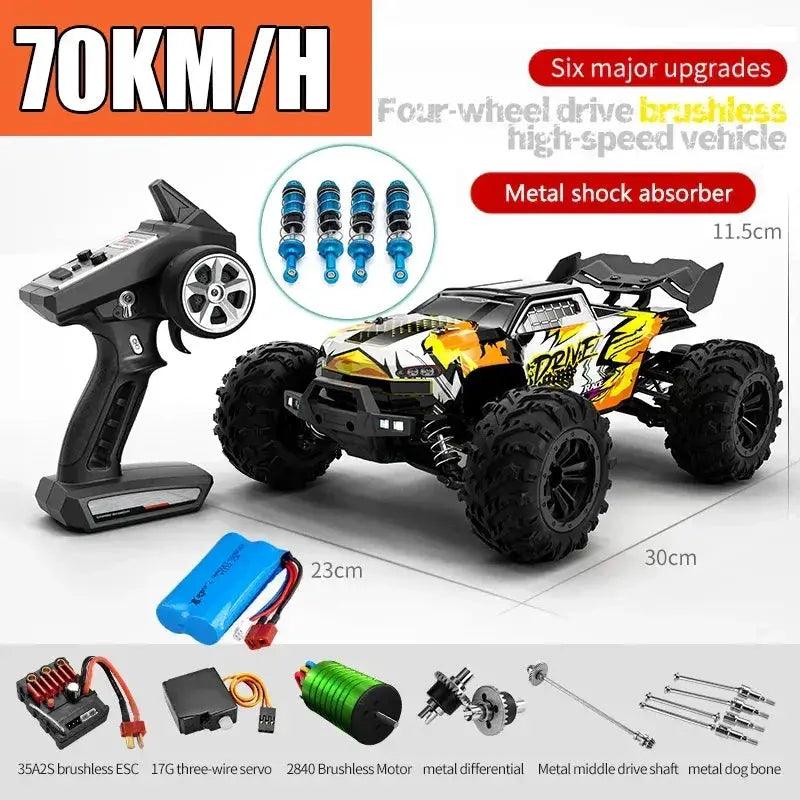  RC Car Off Road 4x4 Brushless High Speed Monster 70KMH -  ToylandEU™