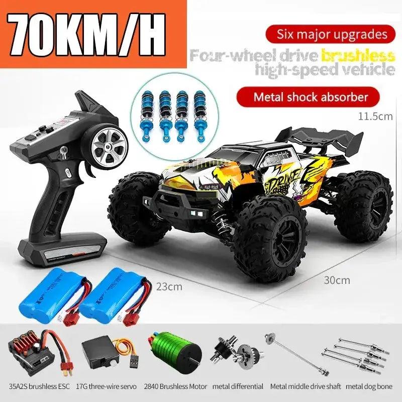  RC Car Off Road 4x4 Brushless High Speed Monster 70KMH -  ToylandEU™
